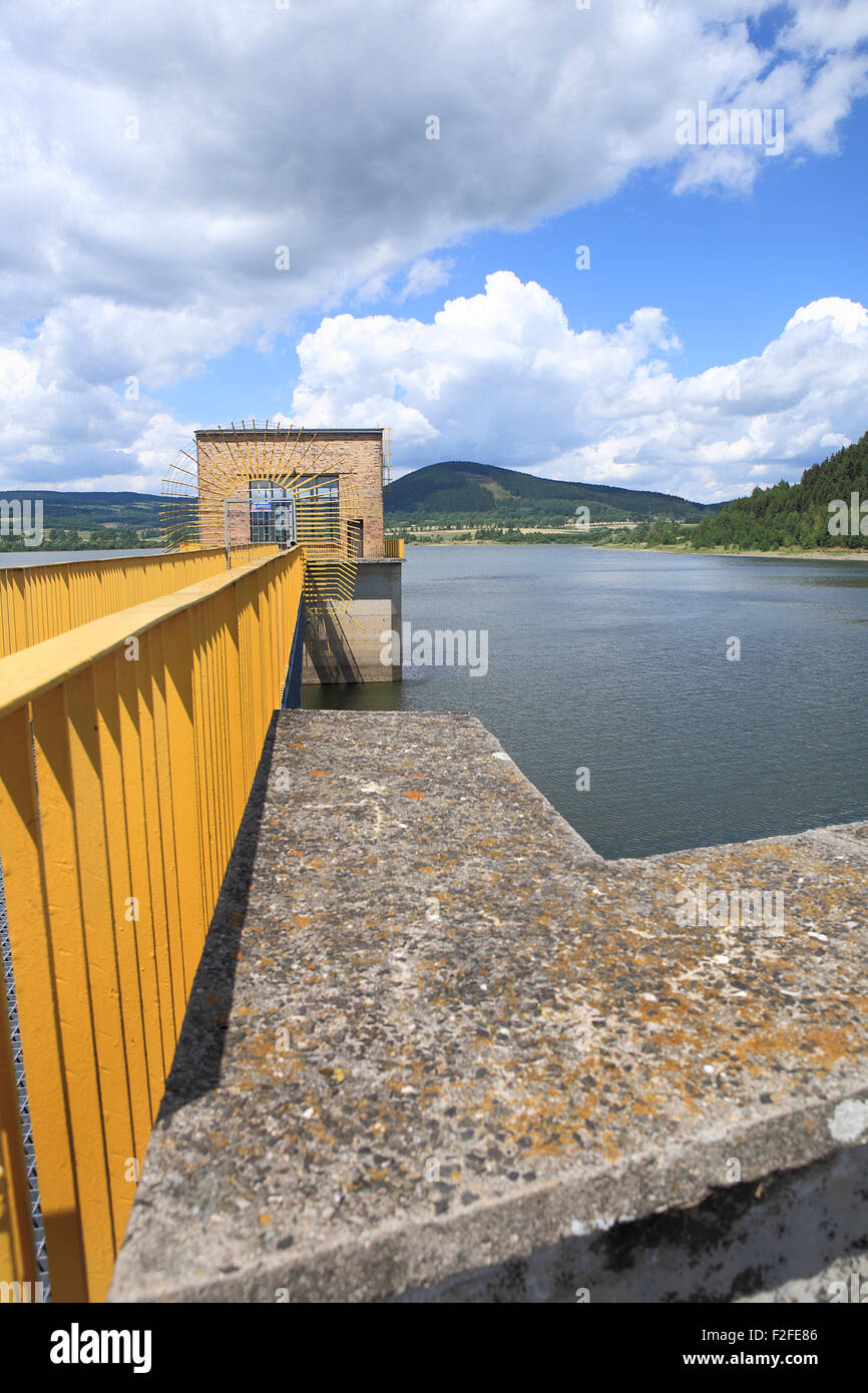 Casa potenza a Jezioro Bukowka dam, Bukowka, Kamienna Gora County, Bassa Slesia Polonia europa Foto Stock