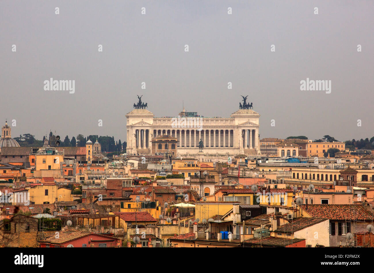 L'Altare della Patria (Altare della Patria) noto anche come il Monumento Nazionale a Vittorio Emanuele II (Monumen nazionale Foto Stock