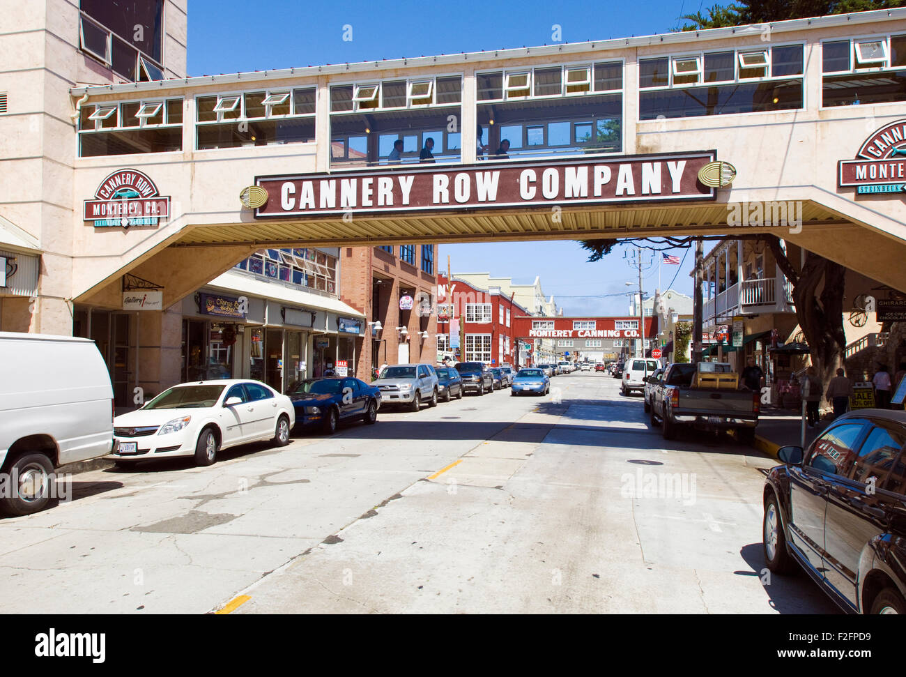 Cannery Row e magazzini a Monterey in California Foto Stock