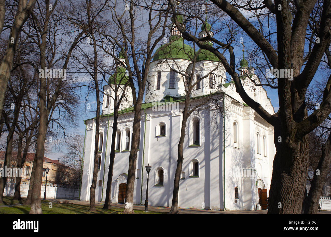 Vista di San Cirillo cattedrale, Kiev Foto Stock