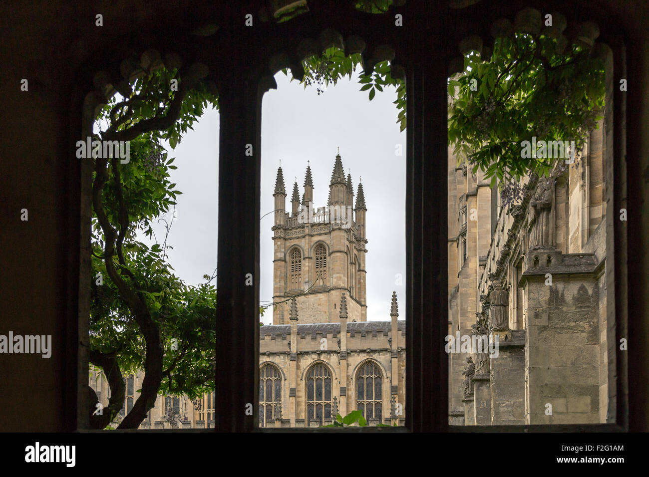01.06.2012, Oxford, Inghilterra sud-orientale, Regno Unito - Il chiostro della Maddalena Magdalen College, uno dei più antichi Foto Stock
