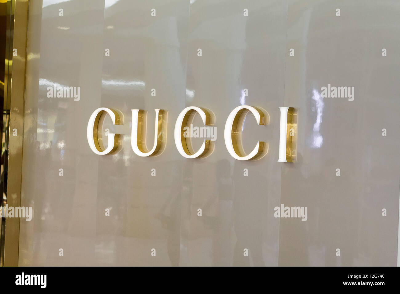 Logo Gucci Foto Stock