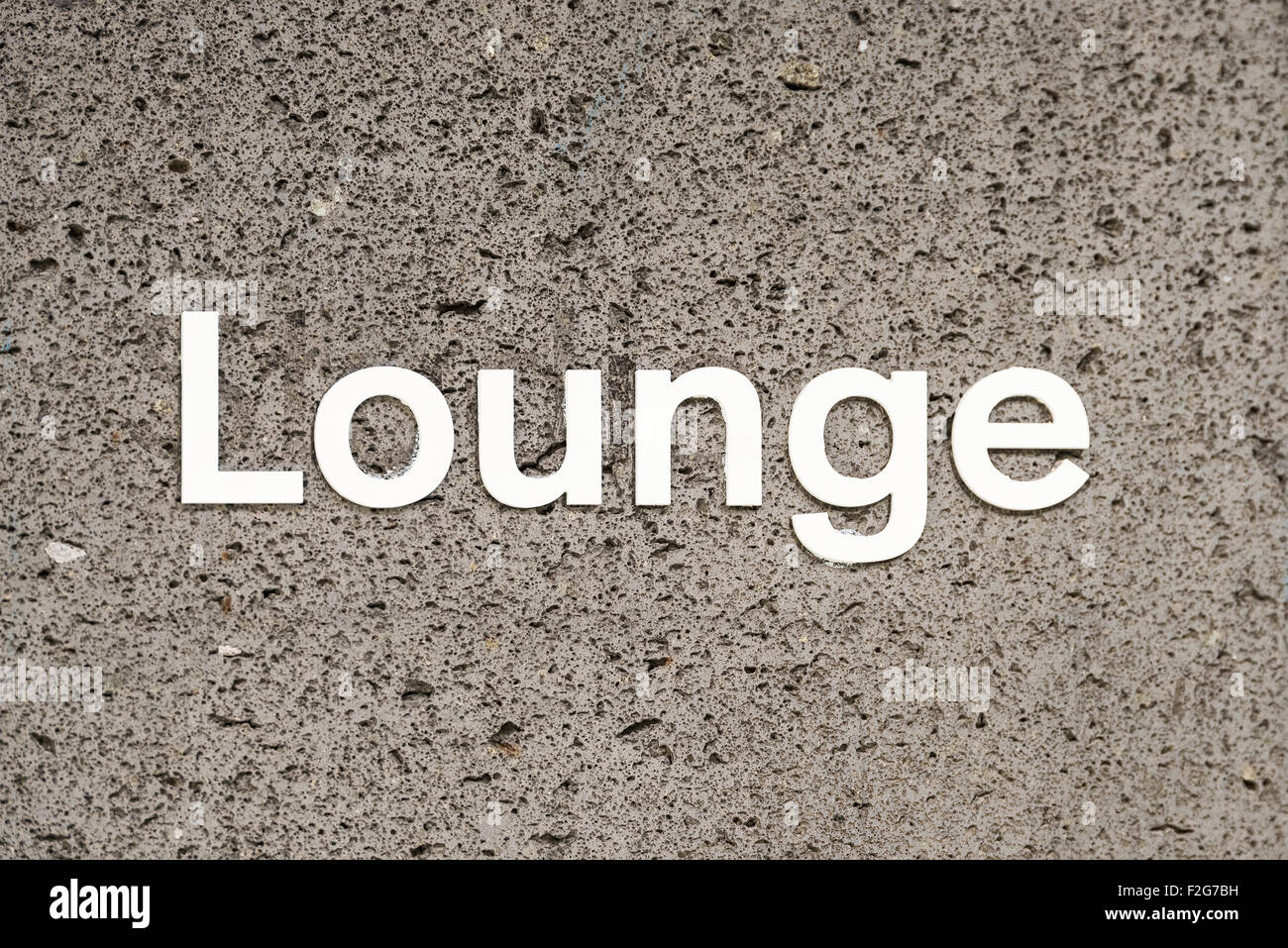 Lounge Bar segno Close Up Foto Stock