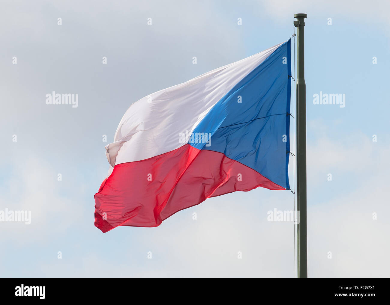 11.03.2015, Praga, Praga, Repubblica Ceca - Bandiera della Repubblica ceca. 0CE150311D008CAROEX.JPG - non per la vendita in G E R M A N Foto Stock