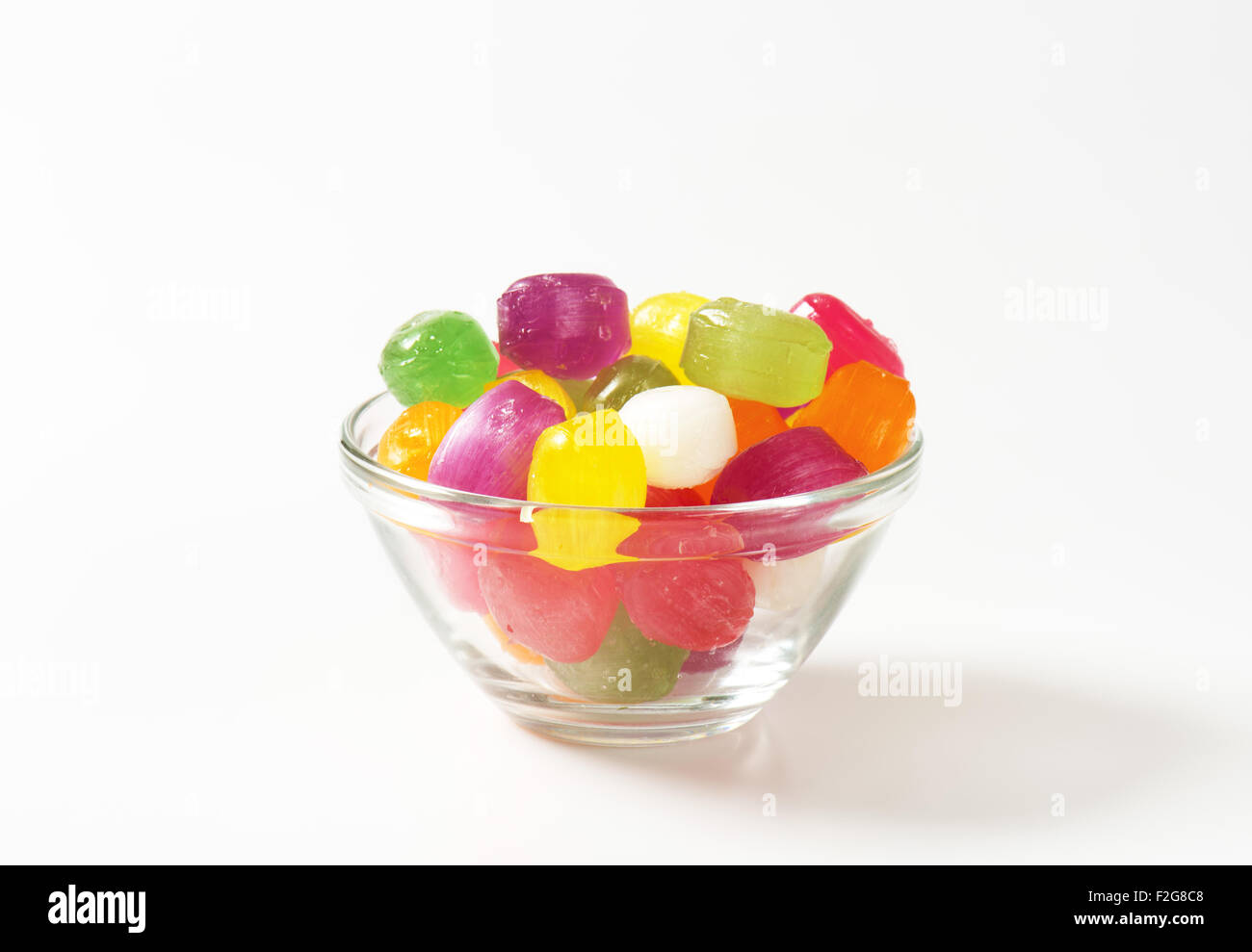 Aromatizzate alla frutta hard candy scende Foto Stock