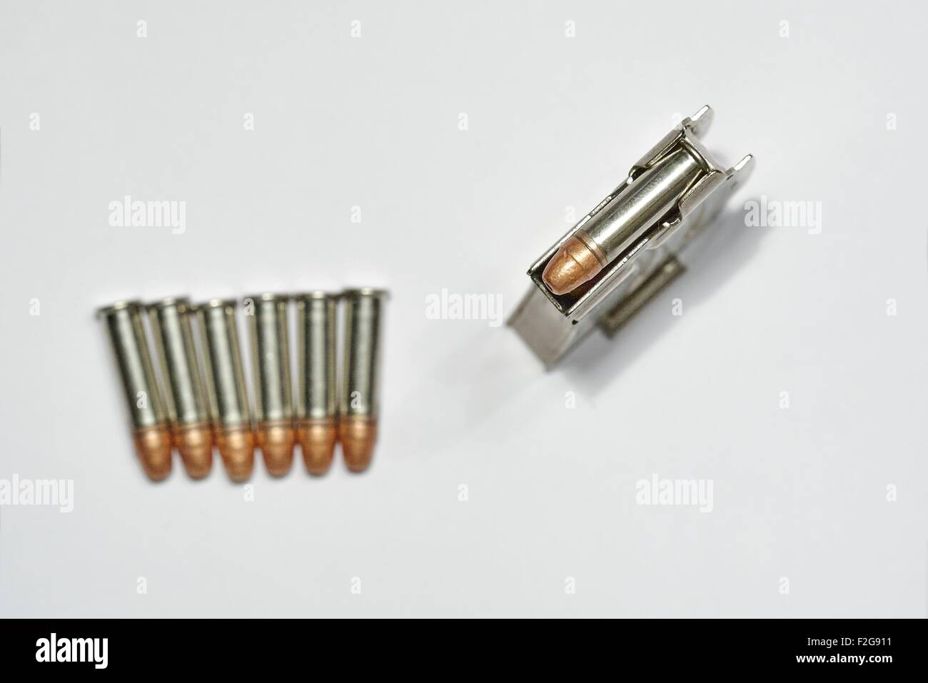 22LR Rimfire munizioni CCI Stinger e 5 round Magazine Foto Stock