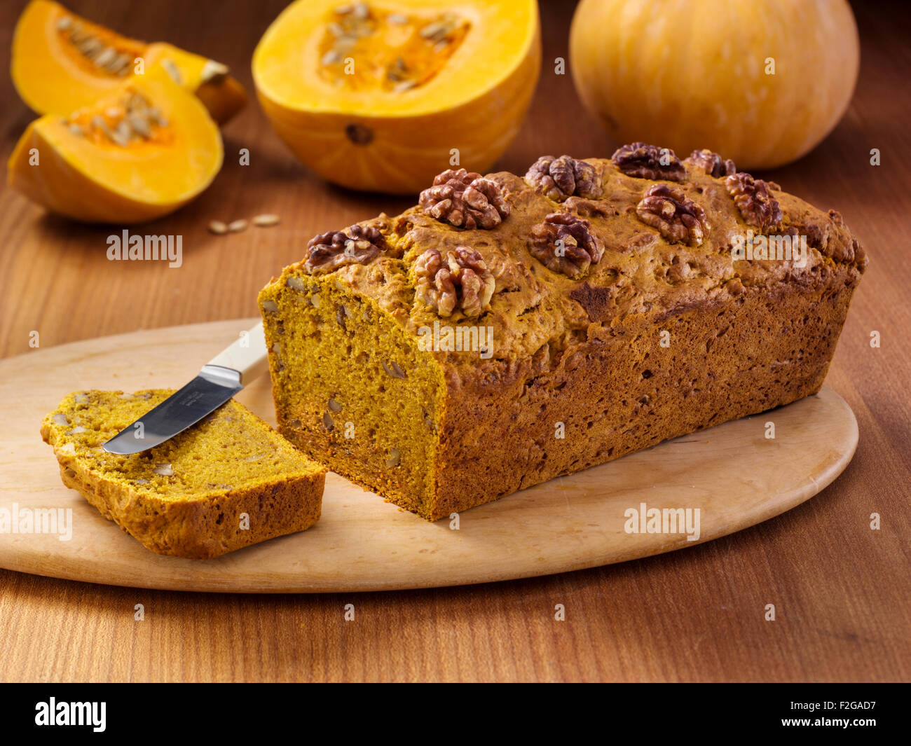 Sucanat pane di zucca Foto Stock