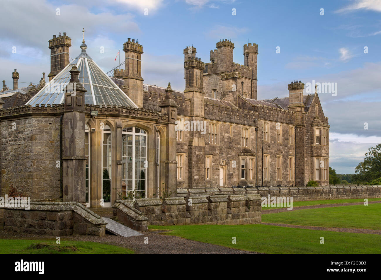 Crom Castle - casa ancestrale di Signore Erne e il Crichton famiglia County Fermanagh, Irlanda del Nord, Regno Unito Foto Stock