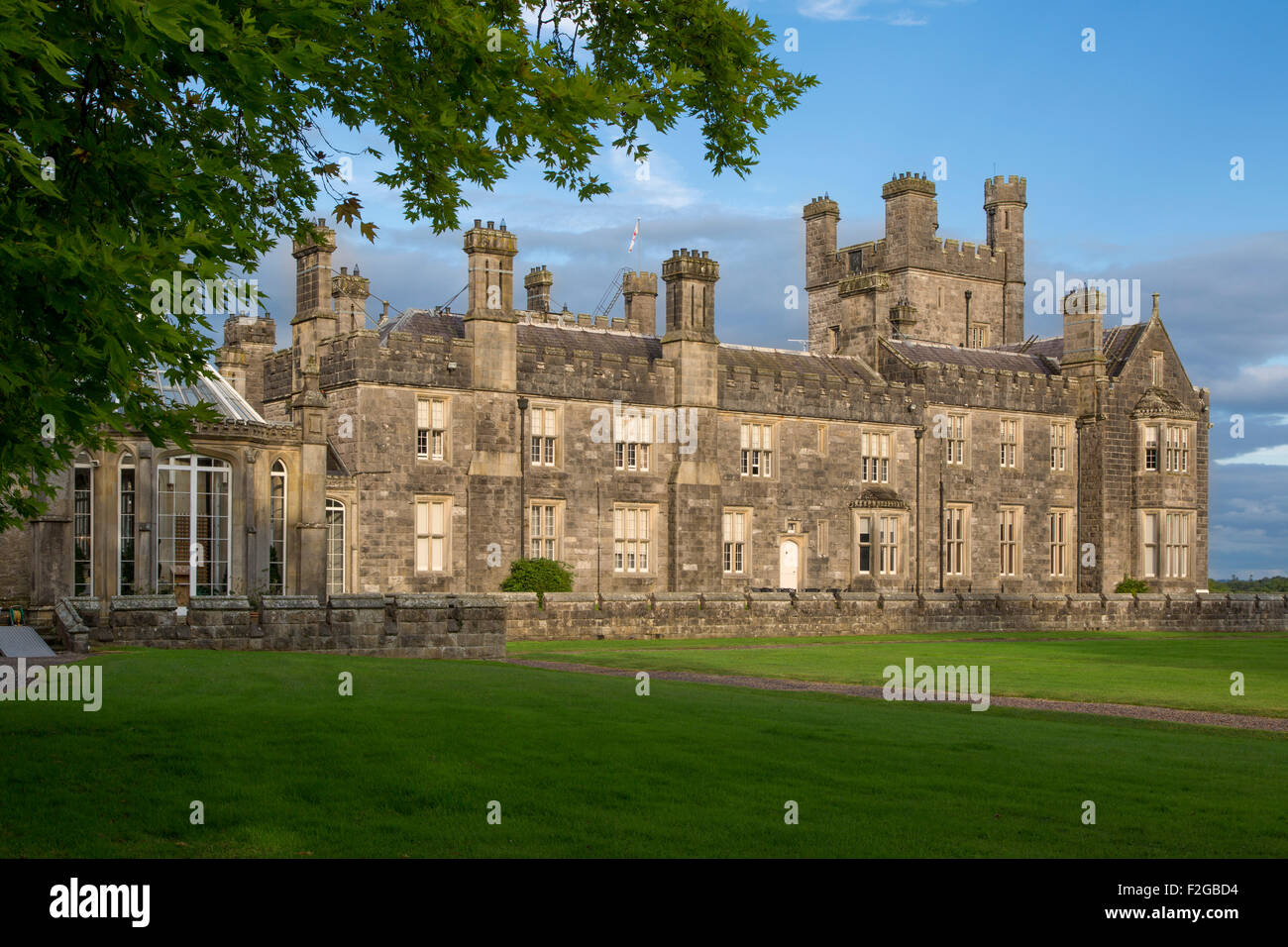 Crom Castle - casa ancestrale di Signore Erne e il Crichton famiglia County Fermanagh, Irlanda del Nord, Regno Unito Foto Stock