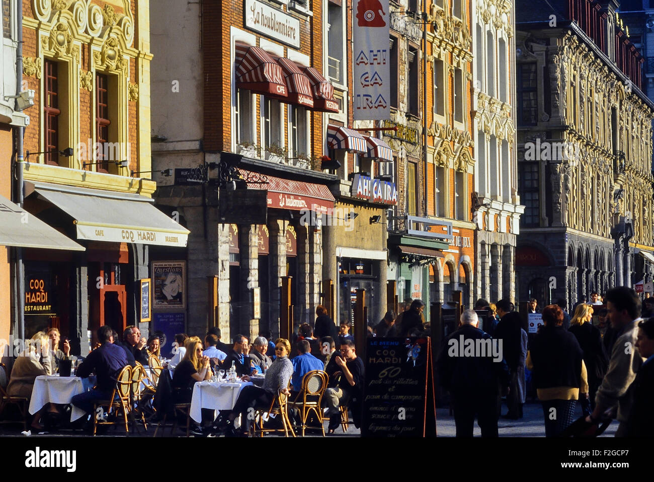 La Grand Place. Lille. La Francia. Europa Foto Stock