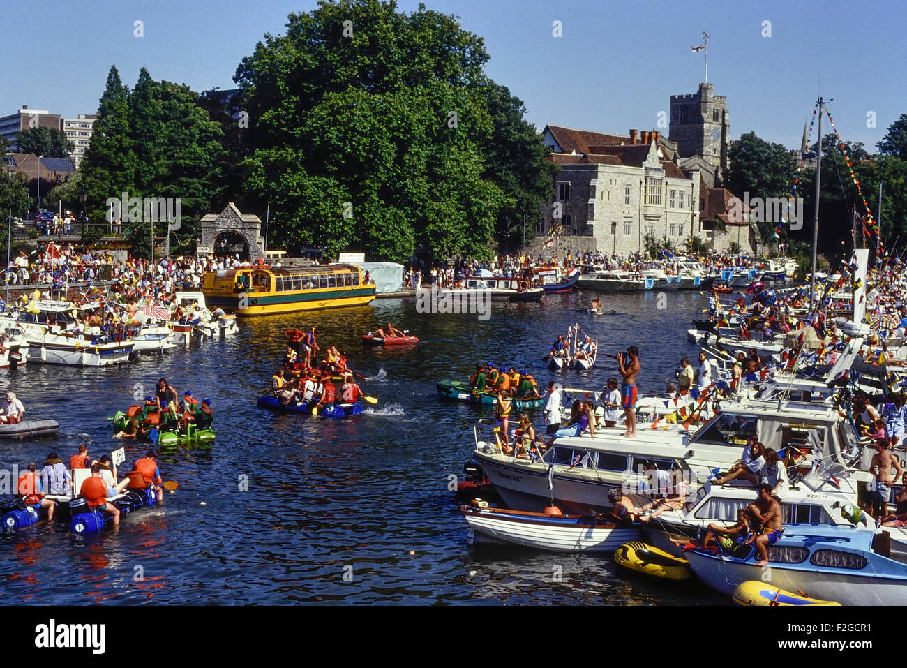 Maidstone fiume festival. Kent. In Inghilterra. Regno Unito. Circa ottanta Foto Stock