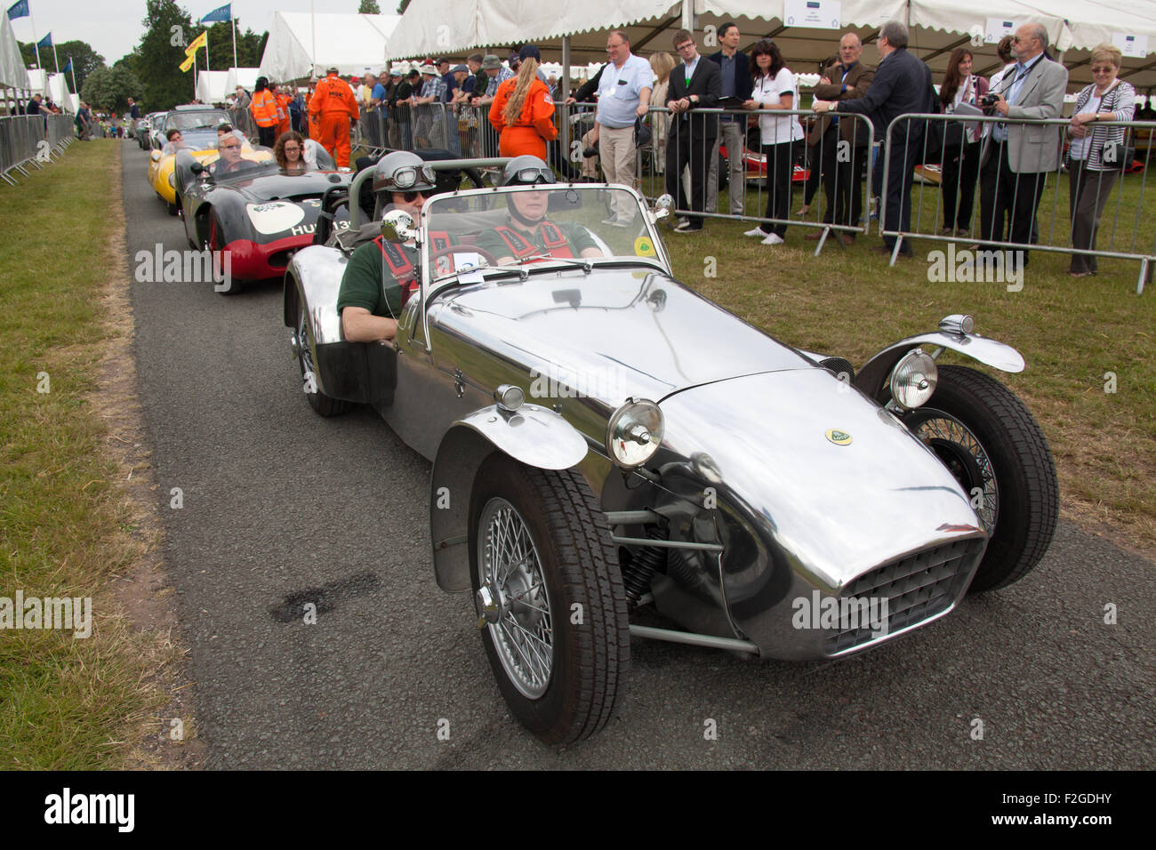 Cholmondeley Pageant di potenza, Cheshire. Una linea di classici del Lotus Cars a Cholmondeley Pageant di potenza. Foto Stock