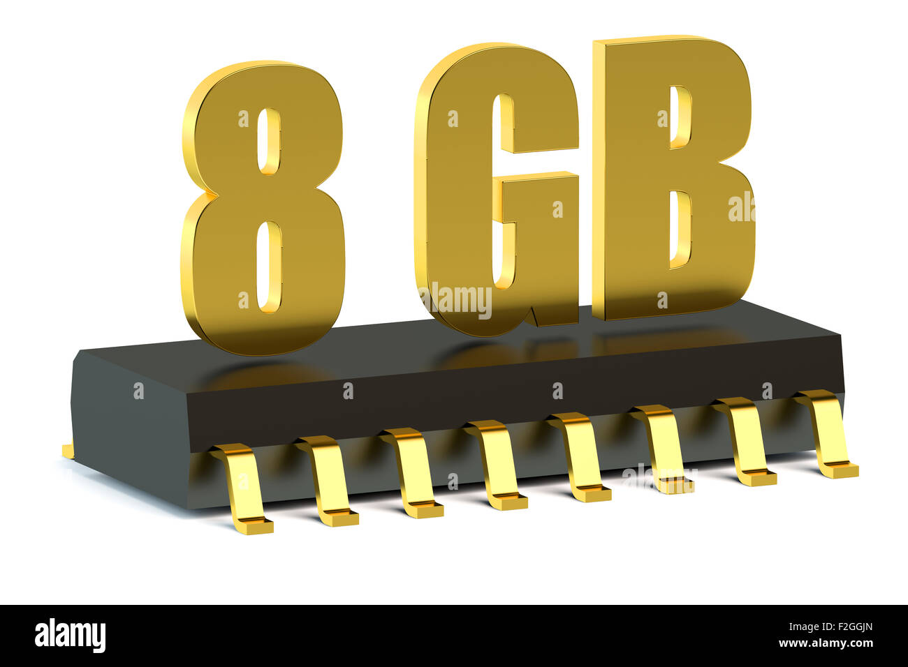 8 GB di memoria RAM o ROM chip per smartphone e tablet concept Foto Stock