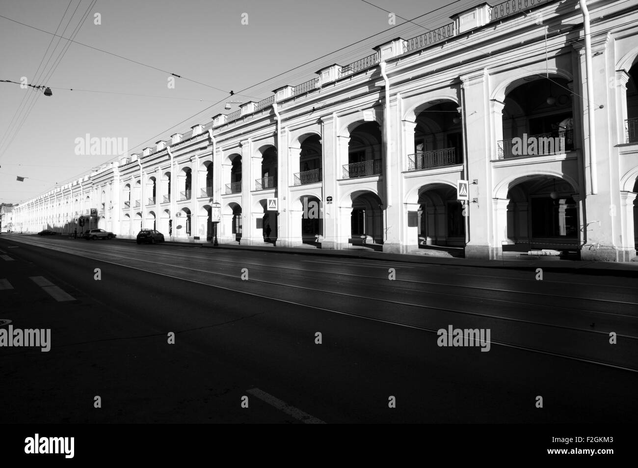 Strada principale a San Pietroburgo - Russia Foto Stock