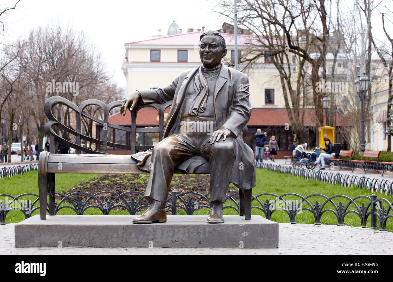 Il monumento in bronzo a Odessa, Ucraina Foto Stock