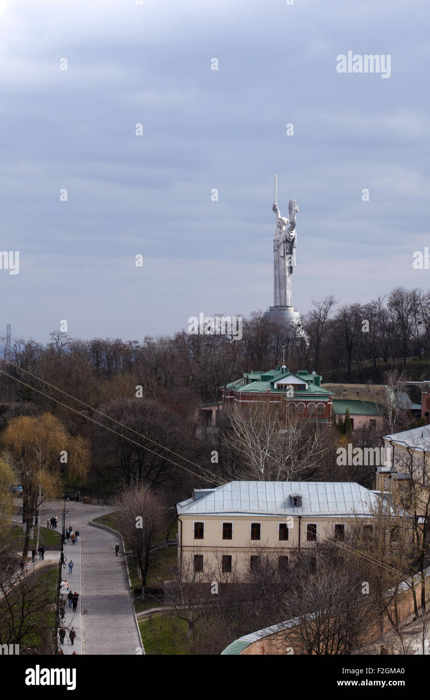 Un monumento della patria di Kiev - Ucraina Foto Stock