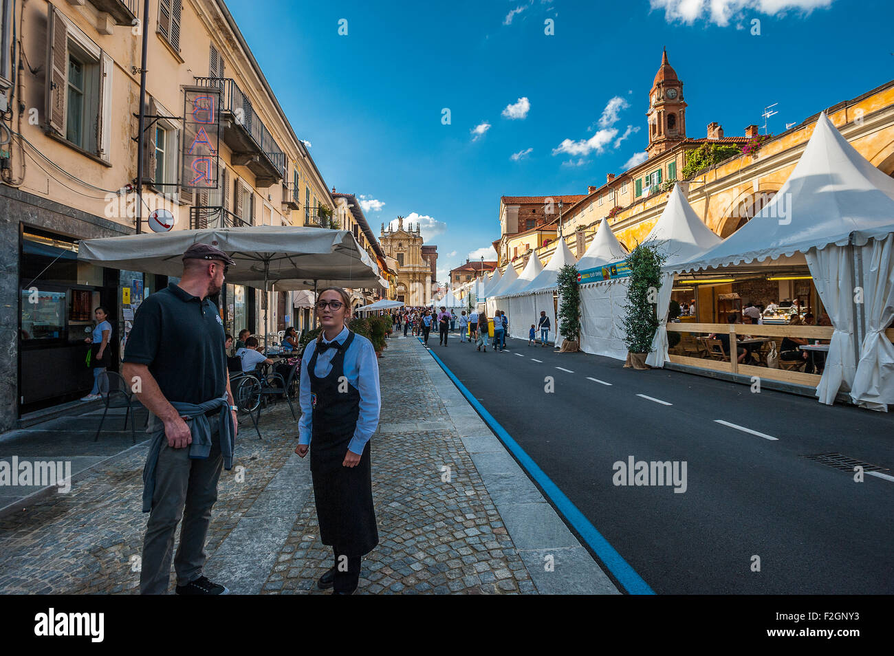 Italia Piemonte Bra xviii settembre 2015 la fiera "Cheese" Foto Stock