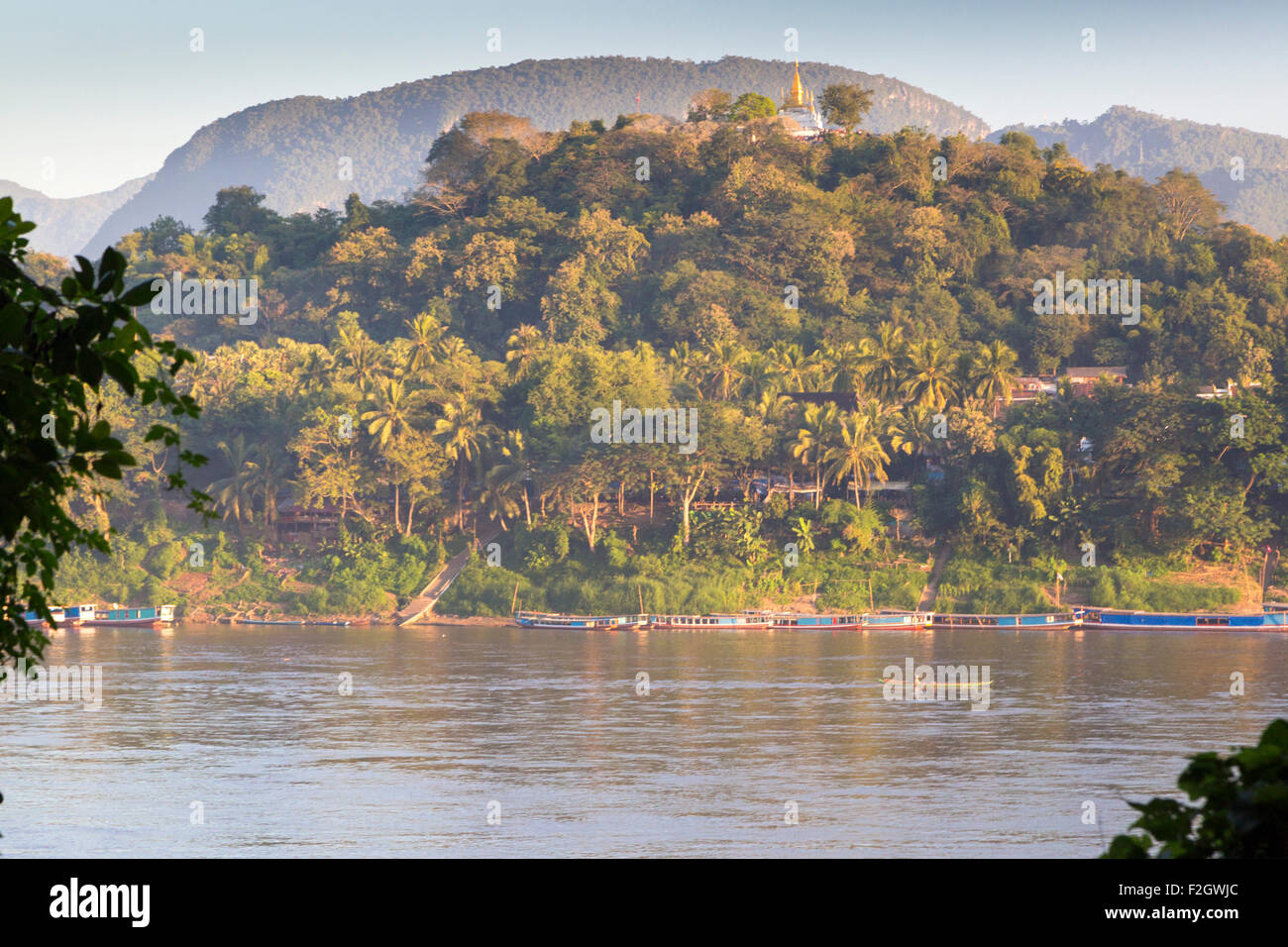 Rive del fiume Mekong, Luang Prabang, Laos Foto Stock