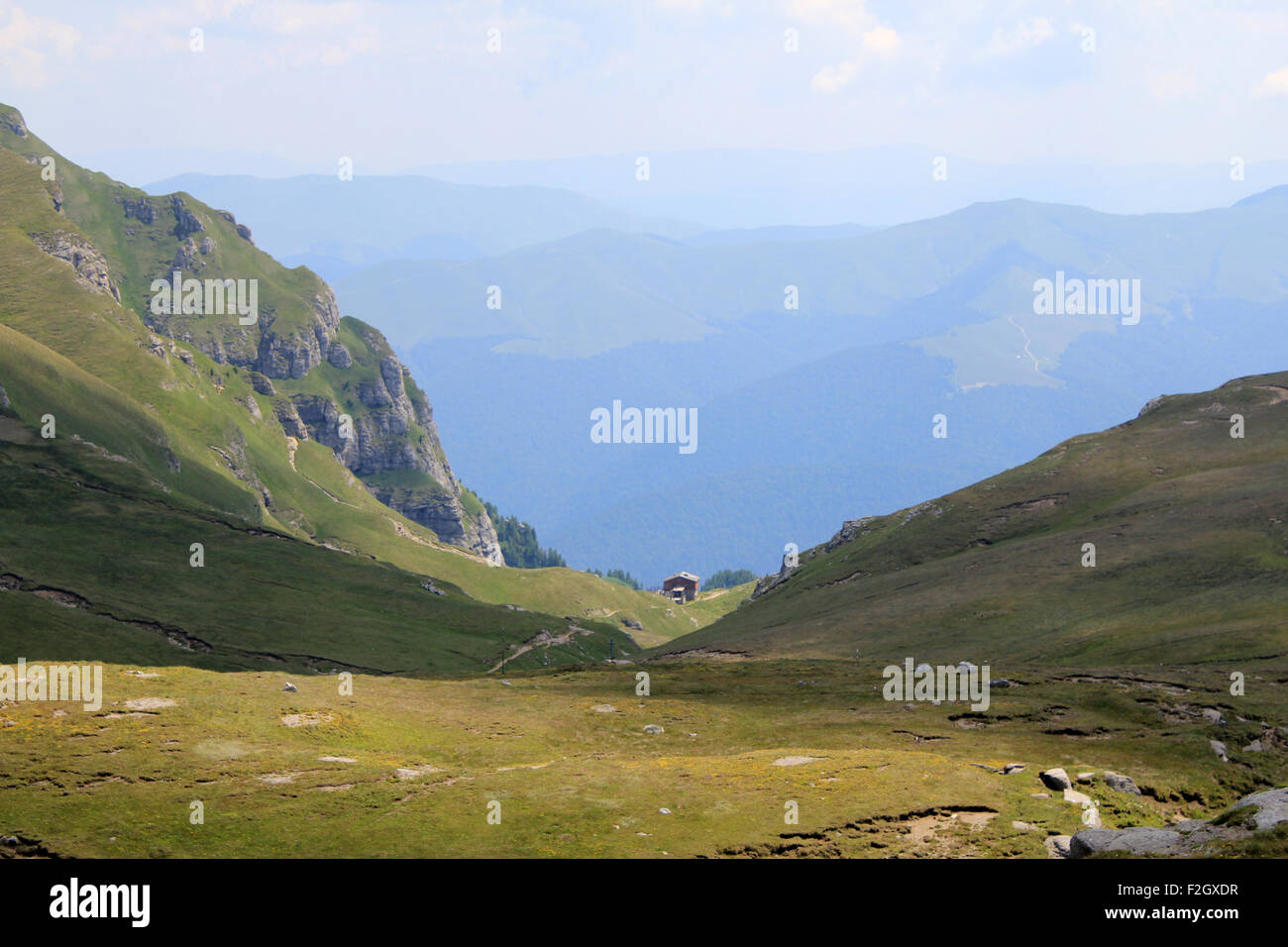 Babele e la Sfinge di montagne di Bucegi in Busteni - Romania Foto Stock