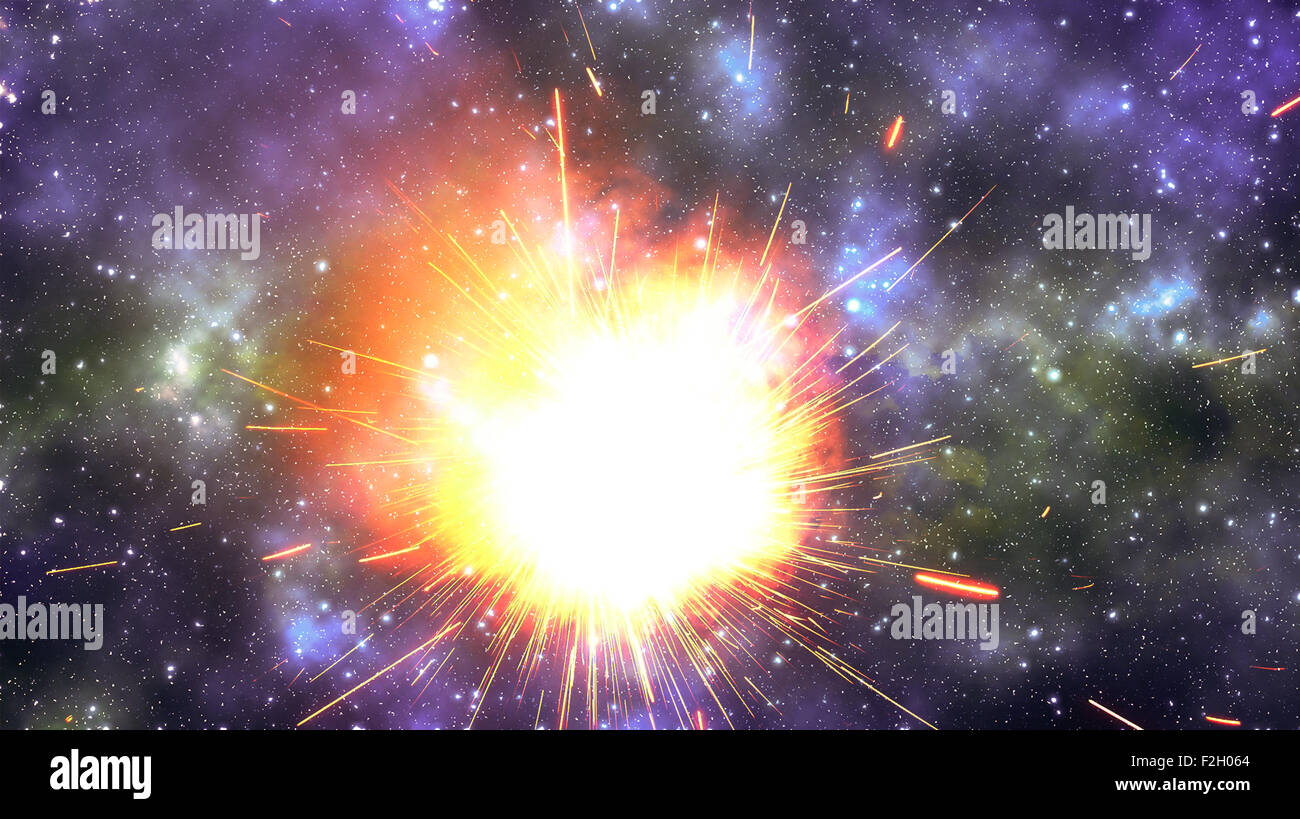 Burst della stella Foto Stock
