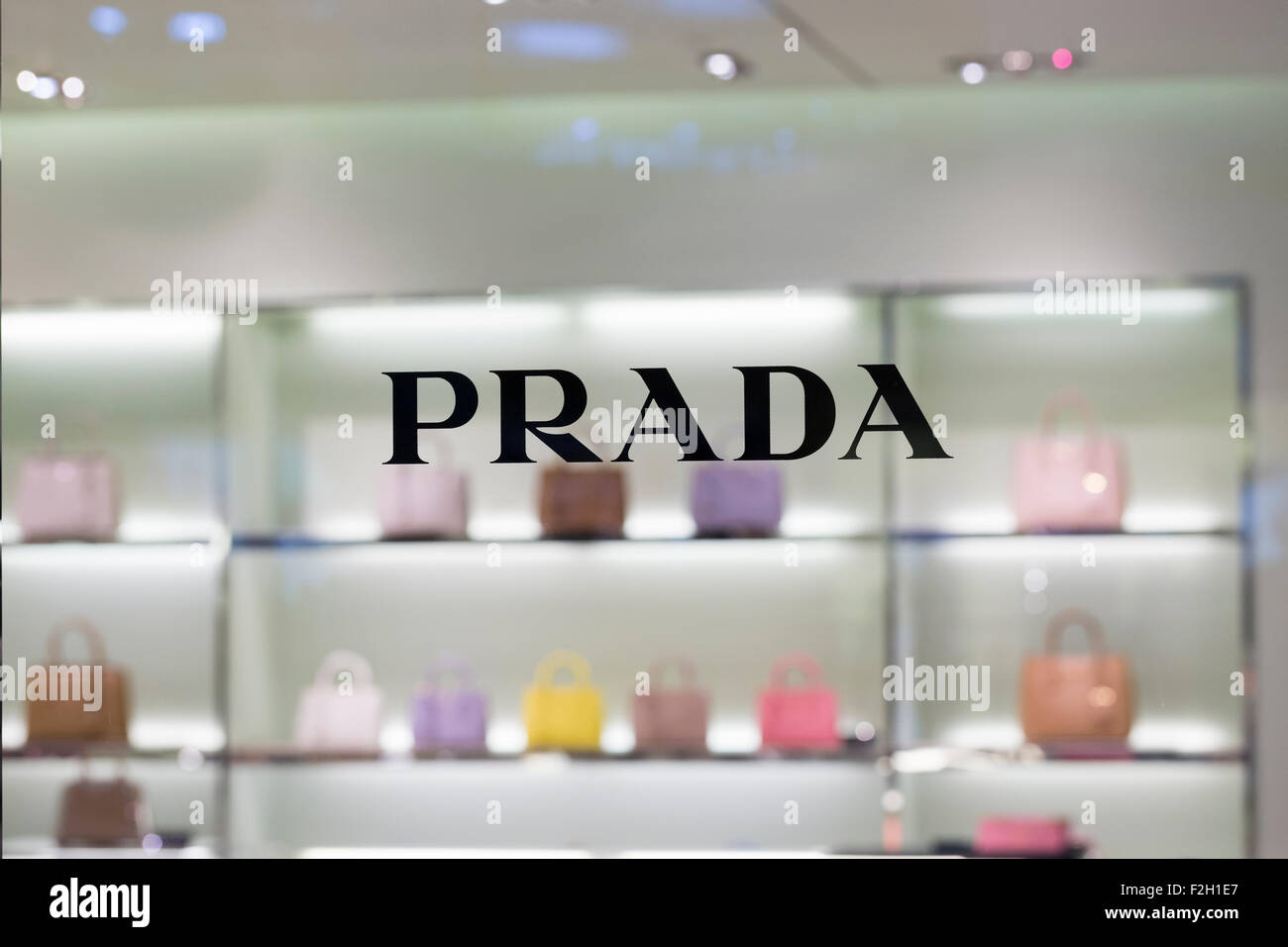 Negozio Prada Foto Stock