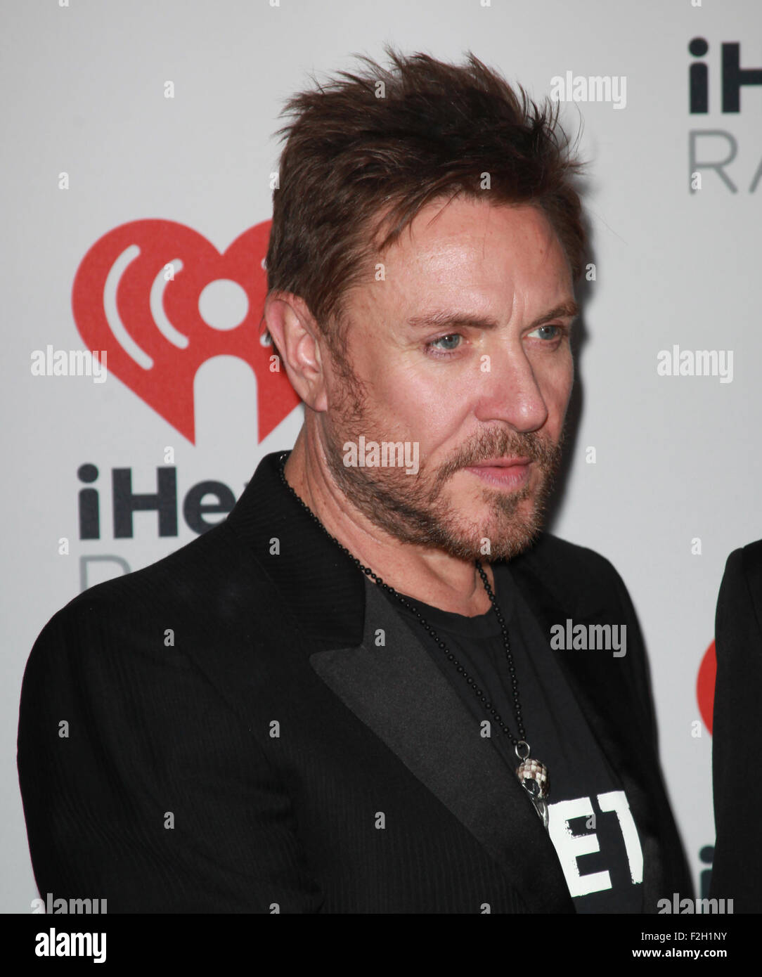 Las Vegas, Nevada, USA. Xix Sep, 2015. Simon LeBon assiste il 2015 iHeartRadio Music Festival il 18 settembre 2015 presso la MGM Grand Arena di Las Vegas, Nevada. Credito: Marcel Thomas/ZUMA filo/Alamy Live News Foto Stock