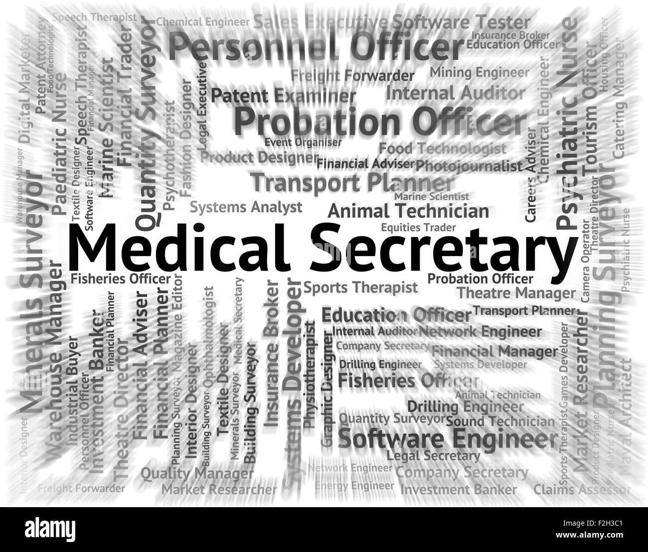 Segretario medico mostra assistente personale e amministratore Foto Stock