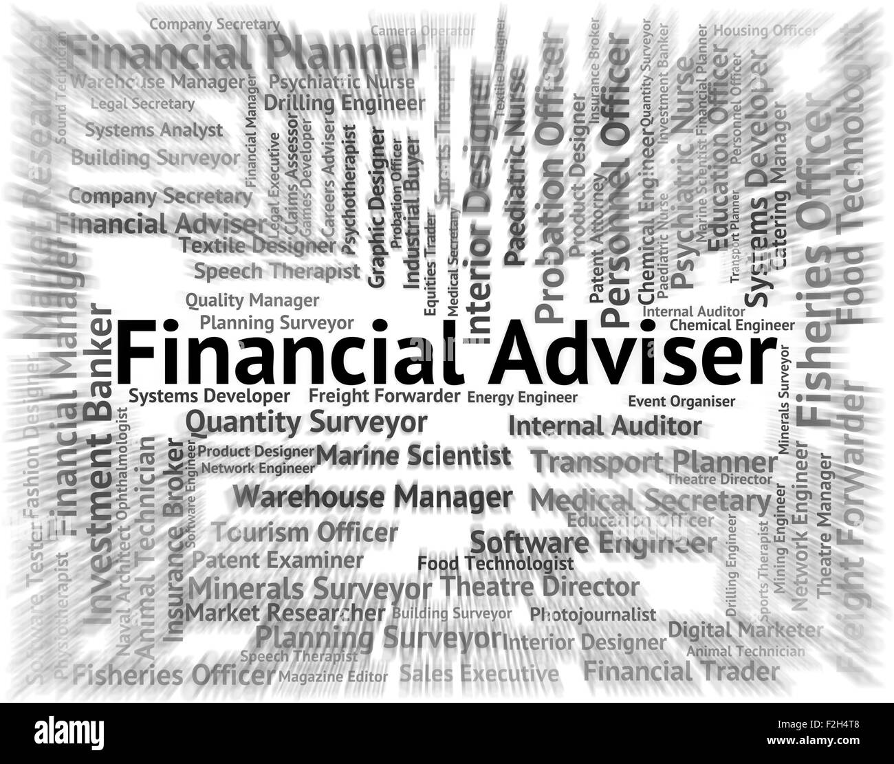 Consulente finanziario significato le parole di consulenti e Business Foto Stock