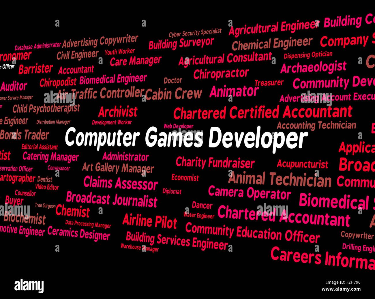 Computer Games Developer significato tempo di gioco e il calcolo Foto Stock
