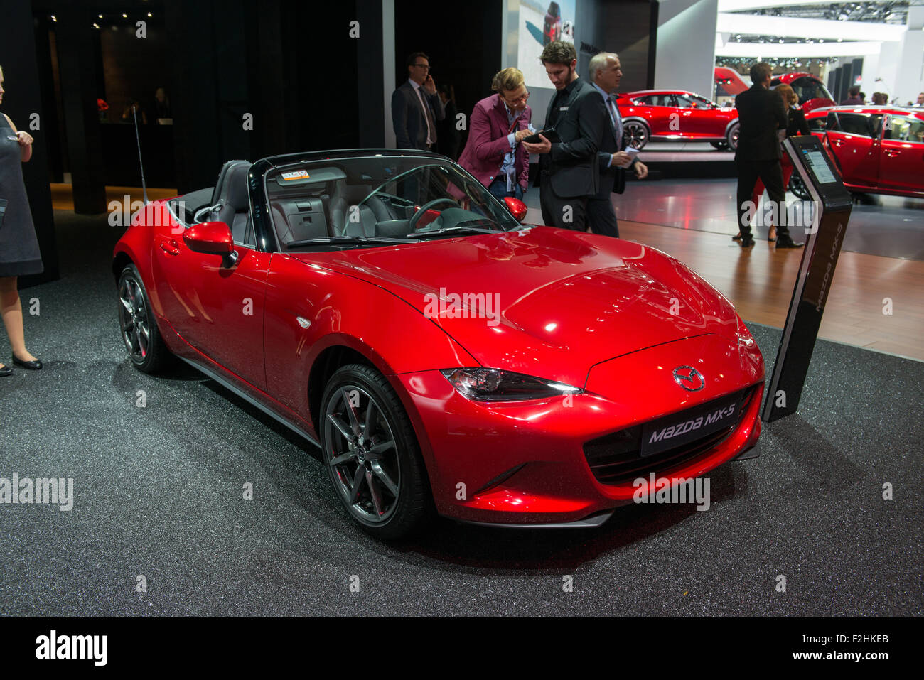 Frankfurt International Motor Show (IAA) 2015. Mazda MX-5 Foto Stock
