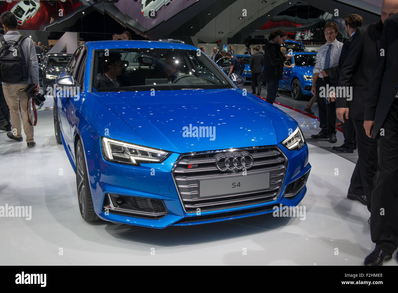 Frankfurt International Motor Show (IAA) 2015. Audi S4 nuovo - premiere mondiale. Foto Stock