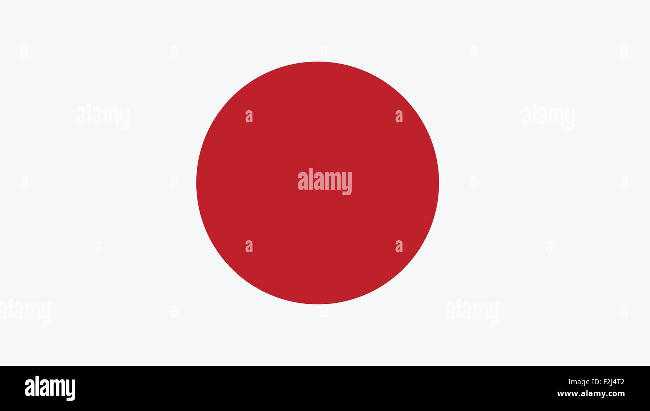 Bandiera del Giappone per giorno di indipendenza e infografico illustrazione vettoriale. Illustrazione Vettoriale