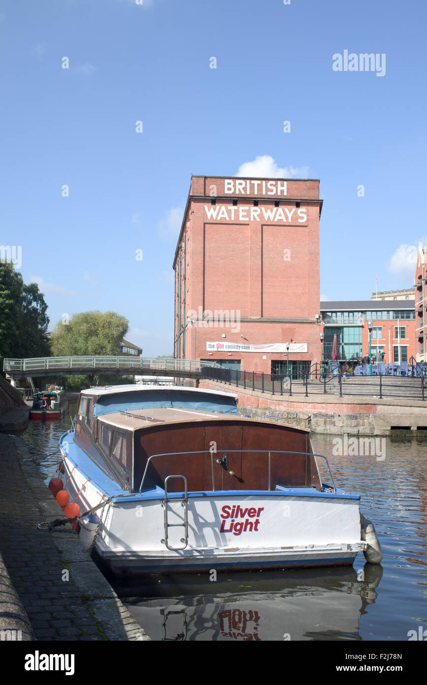 British Waterways magazzino e il Nottingham Canal . Foto Stock