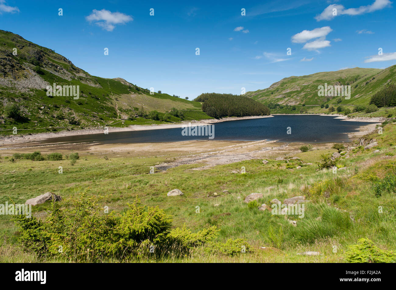 Scafell serbatoio nel Lake District inglese. Cumbria, Regno Unito. Foto Stock