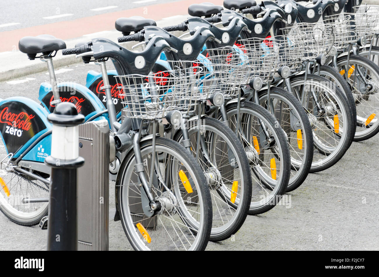 Dublin City Bike schema Foto Stock