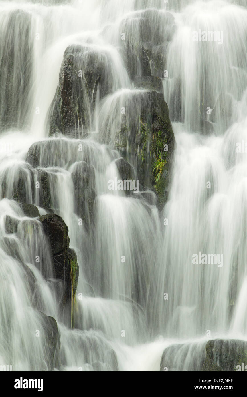 Dettaglio della cascata, Isola di Skye in Scozia Foto Stock