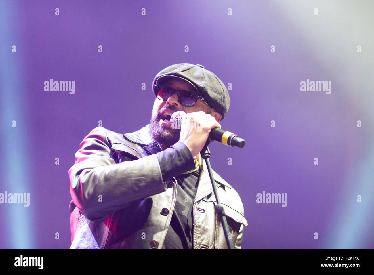 19/9/15 con amore dal concerto di Liverpool. Garry Christian cantante dei Cristiani Foto Stock