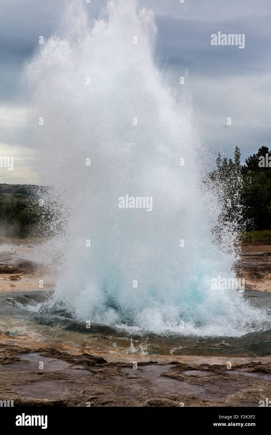 L'Islanda, Geysir, Foto Stock