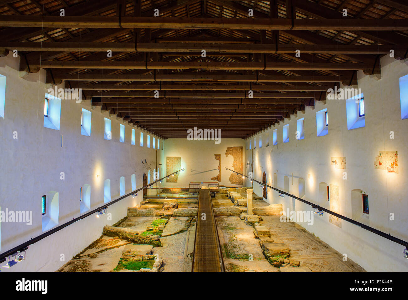 AQUILEIA, Italia - Maggio, 01: Aquileia Museo Archeologico Nazionale, sito Patrimonio Mondiale dell'UNESCO il Maggio 01, 2015 Foto Stock