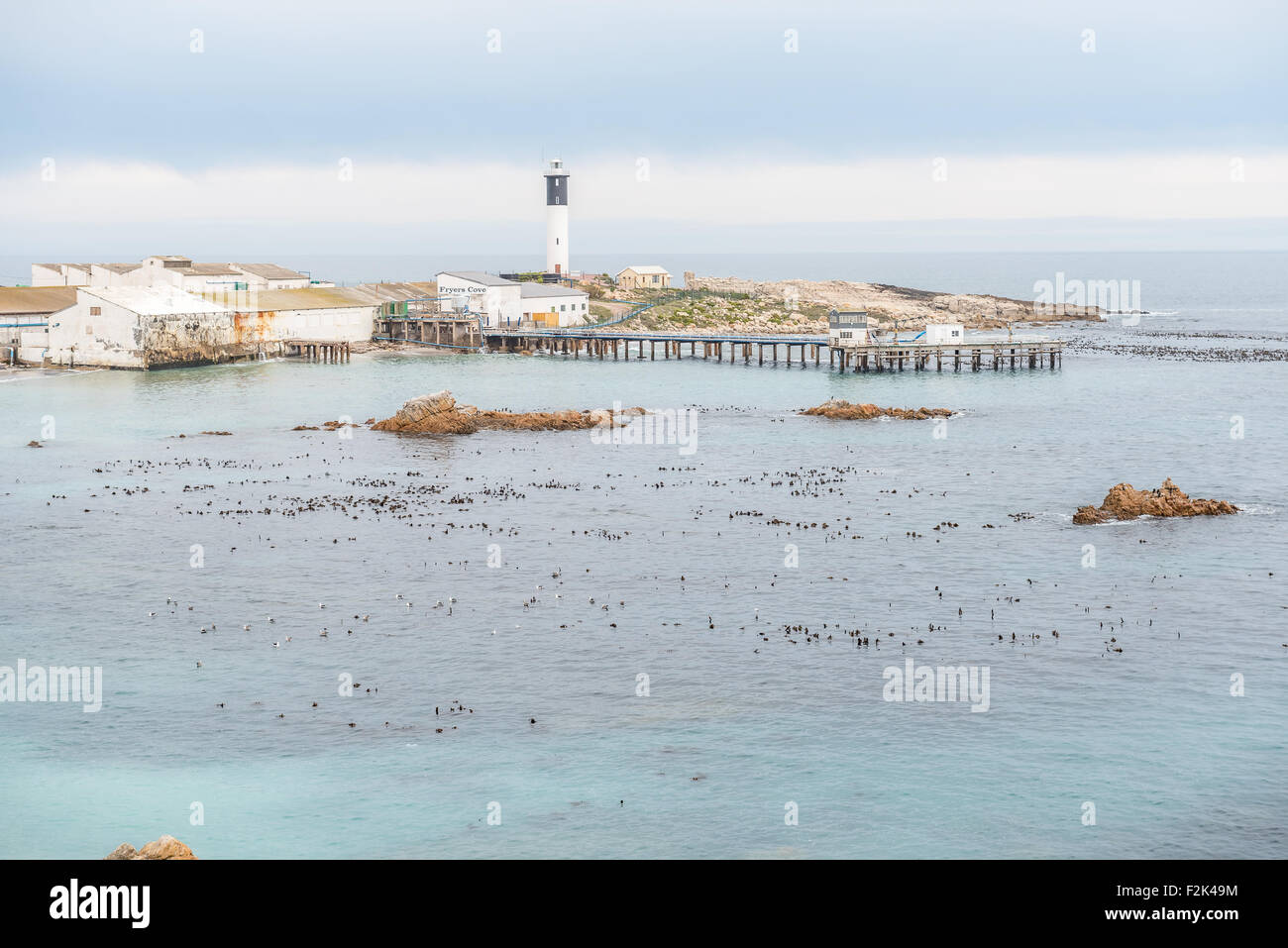 DOORNBAAI, SUD AFRICA, 12 agosto 2015: il porto di Doornbaai (Thorn Bay sulla costa atlantica del Sud Africa. Wine tastin Foto Stock