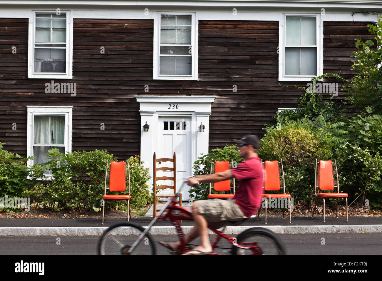 Il 4 luglio parade, Wellfleet, Cape Cod, Massachusetts, STATI UNITI D'AMERICA. Foto Stock