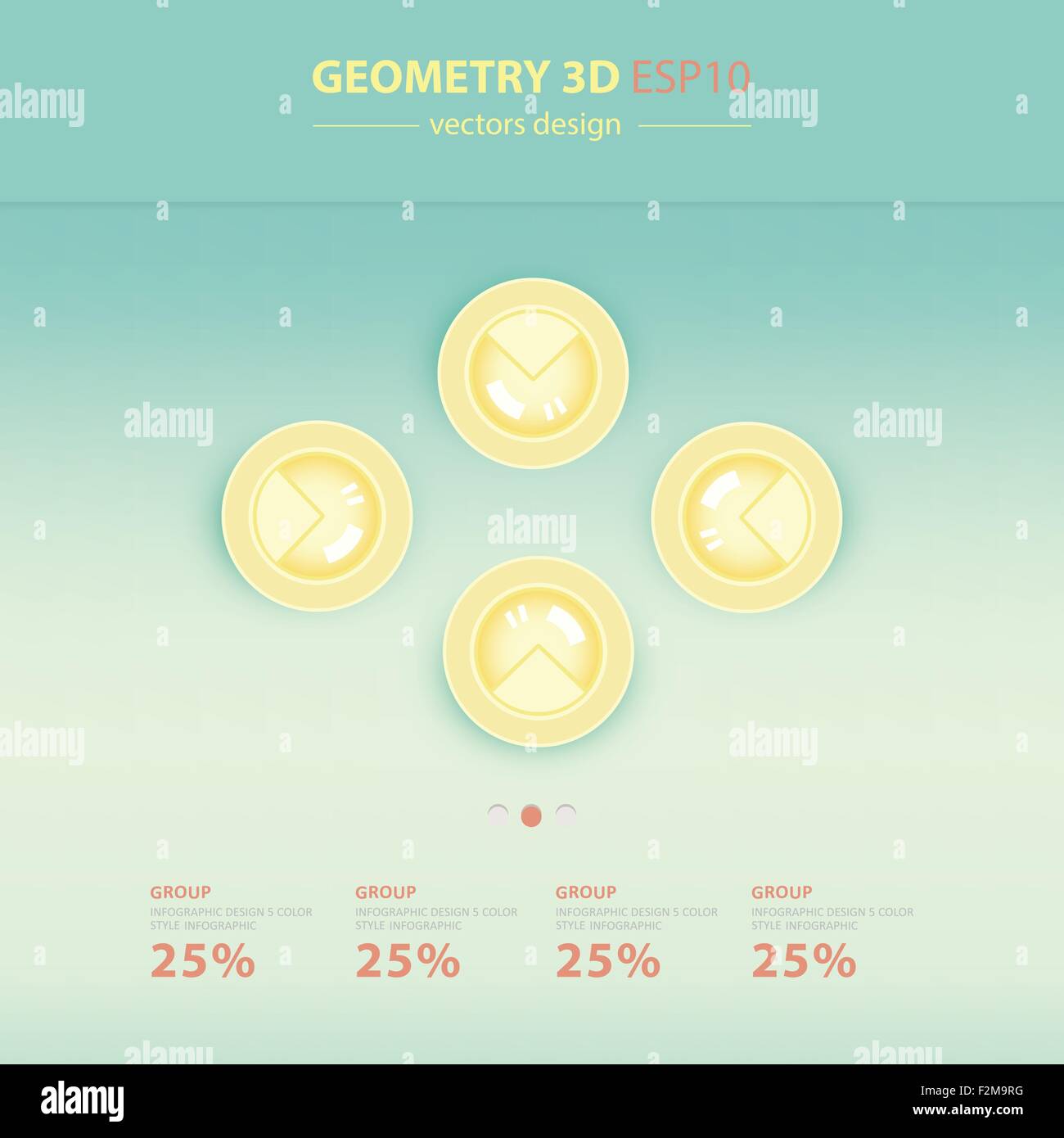 Set di grafici di carta per una presentazione dei dati numerici. Vettore elemento infographics Style Illustrazione Vettoriale