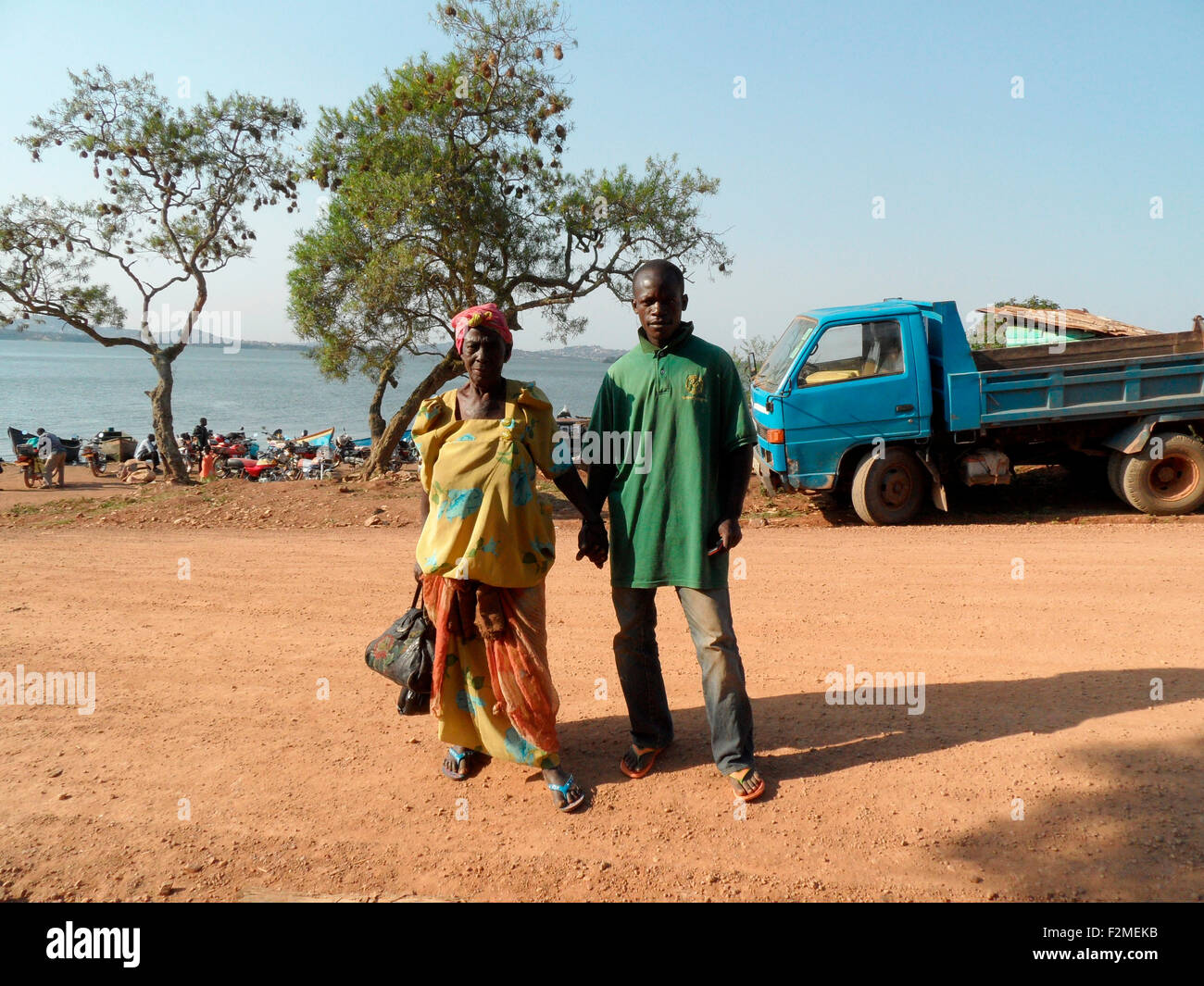 Personen, Uganda. Foto Stock
