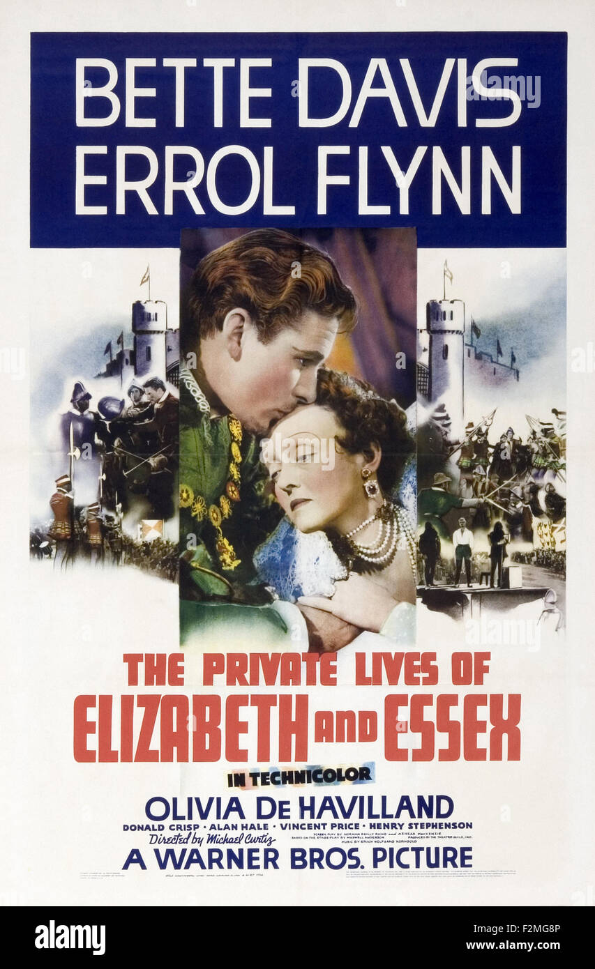 Vita privata di Elizabeth e Essex, il - poster del filmato Foto Stock