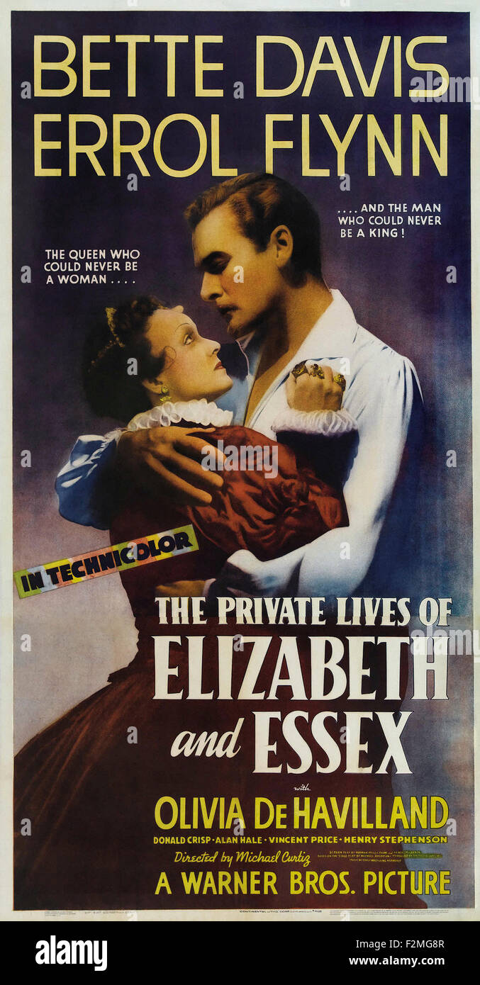 Vita privata di Elizabeth e Essex, il - poster del filmato Foto Stock