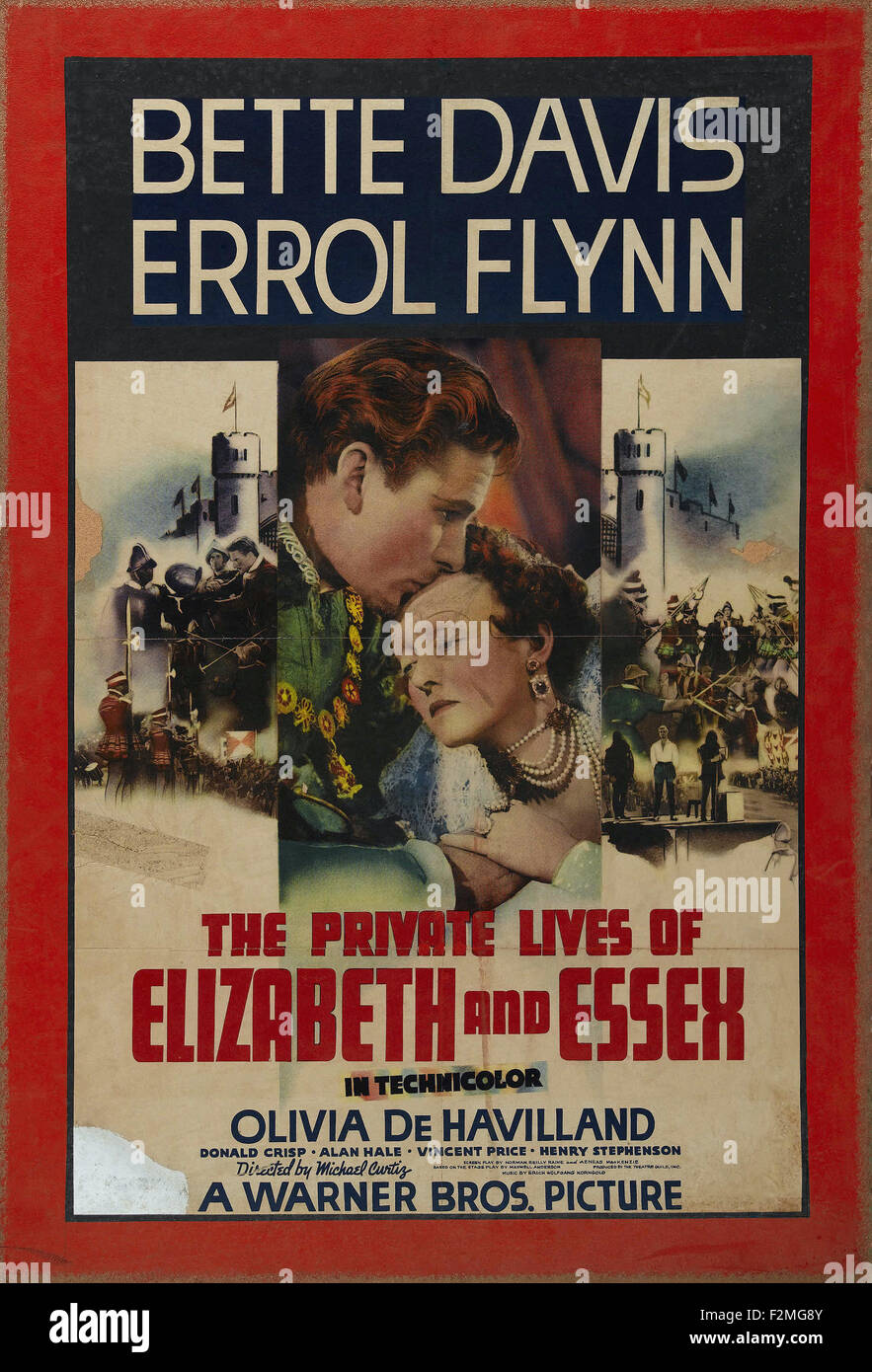 Vita privata di Elizabeth e Essex, il - poster del filmato Foto Stock