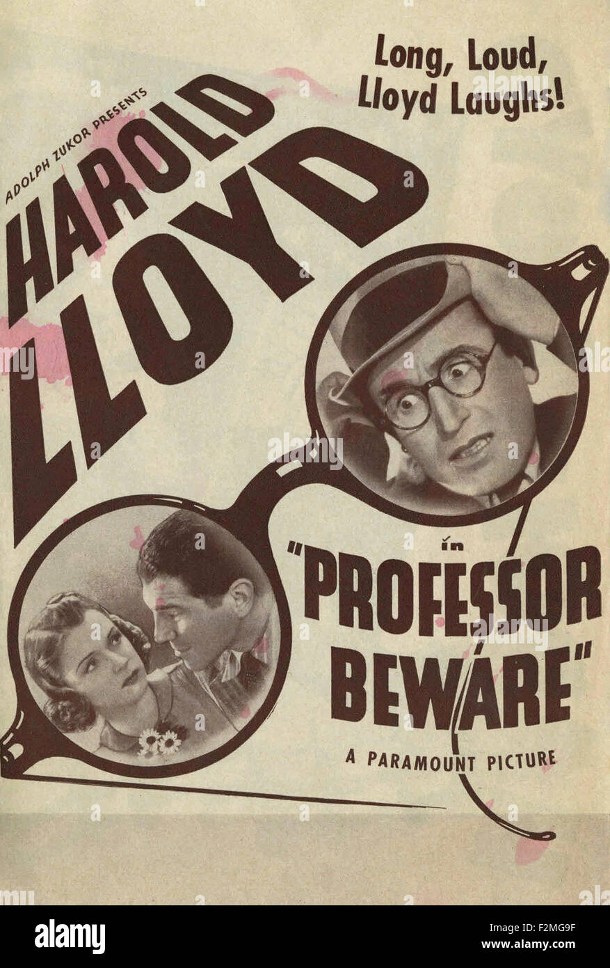 Il Professor attenzione - poster del filmato Foto Stock