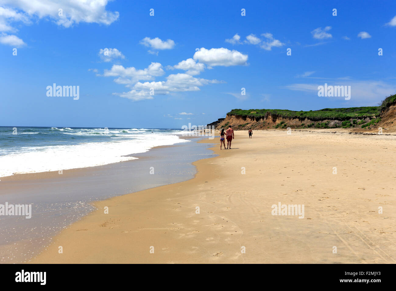 Fosso pianure spiaggia Montauk Long Island New York Foto Stock