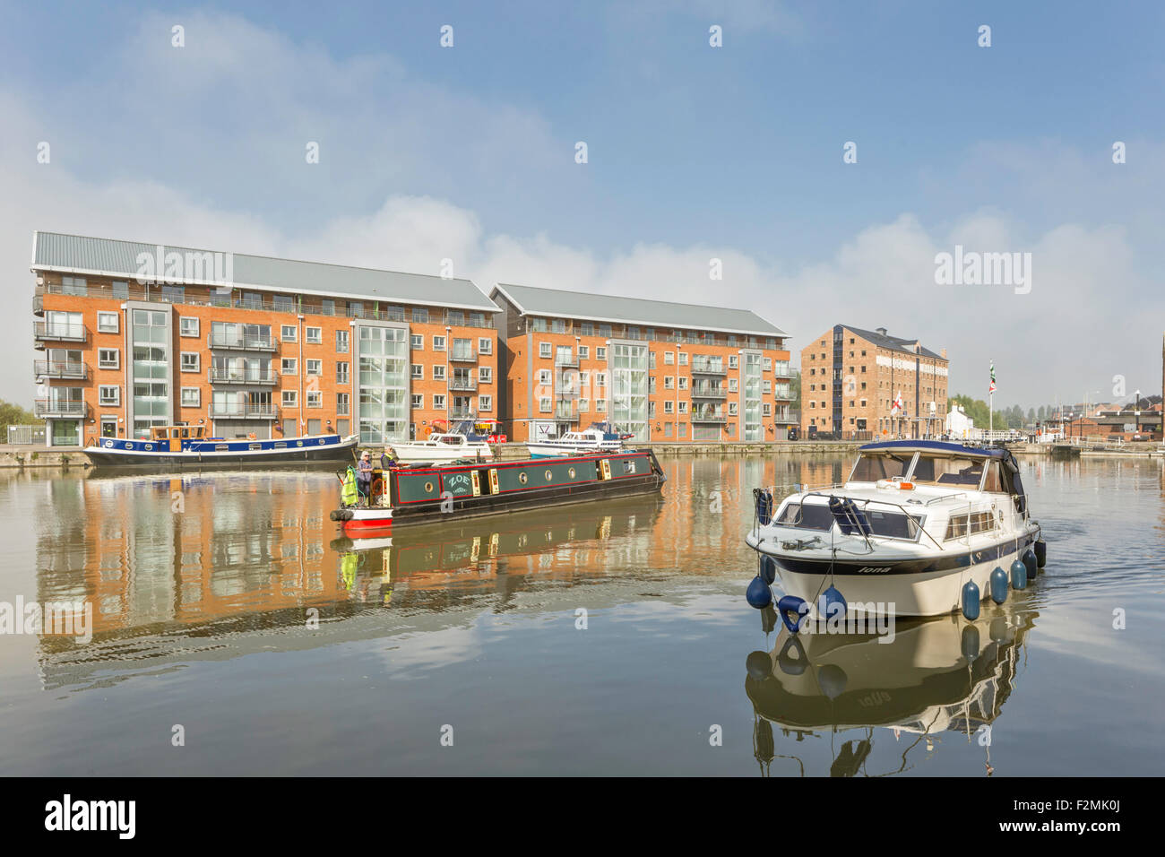 Gloucester Docks, Gloucester, Gloucestershire, England, Regno Unito Foto Stock