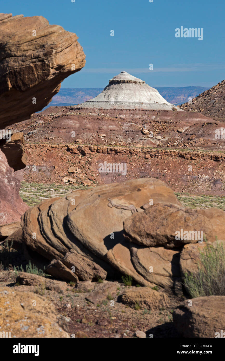 Green River, Utah - formazioni rocciose nel deserto dello Utah. Foto Stock